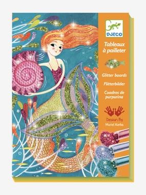 Djeco Glitzerkarten-Set MERMAIDS 12-teilig in bunt