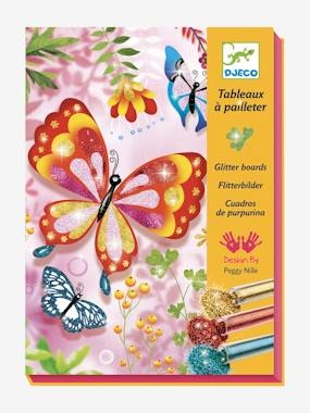 Djeco Glitzersandbild SCHMETTERLING in bunt