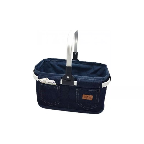 Einkaufskorb Jeans, leer
