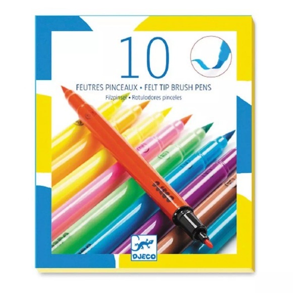 Djeco Filzstifte POP COLOURS 10-teilig