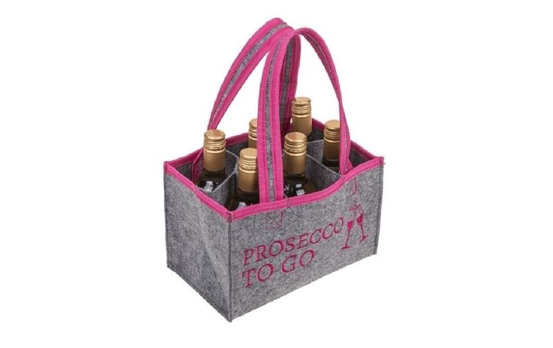 Goldbuch Partyaccessoire Tasche Prosecco to go mit 6 Fächern