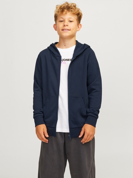 Kapuzen-Sweatjacke JJEBRADLEY in navy blazer