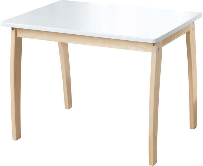 Kindertisch 76 x 52 cm (Farbe: weiß)