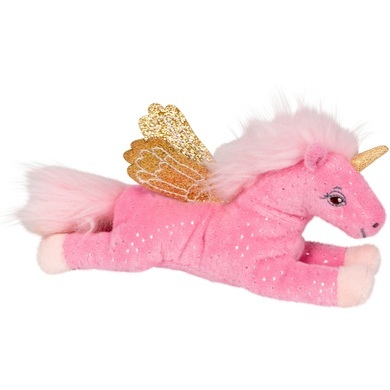 Kuscheltier EINHORN PARADIES - GLITZER BEANIE EINHORN (15cm) in rosa
