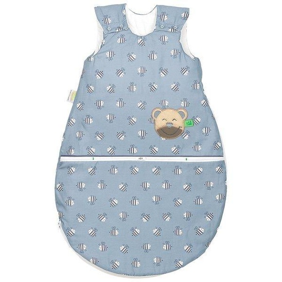 Odenwälder Jersey-Schlafsack MUCKI® AIR BIENCHEN in grey in Gr. 70