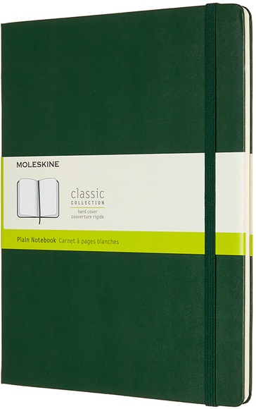 Moleskine Notizbuch, Xlarge, Blanko, Hard Cover, Myrtengrün