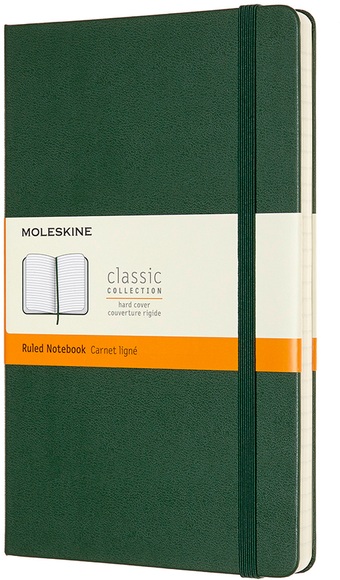 Moleskine Notizbuch, Large/A5, Liniert, Hard Cover, Myrtengrün