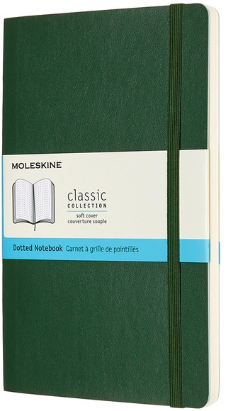 Moleskine Notizbuch, Large, A5, Punktraster, Soft Cover, Myrtengrün