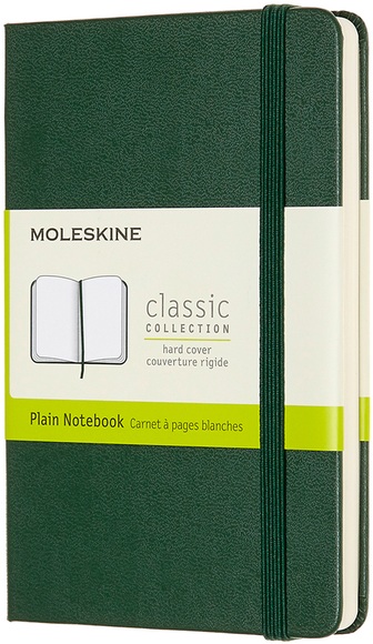 Moleskine Notizbuch, Pocket, A6, Blanko, Hard Cover, Myrtengrün