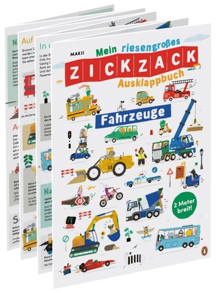 Mein riesengroßes ZICKZACK Ausklappbuch - Fahrzeuge