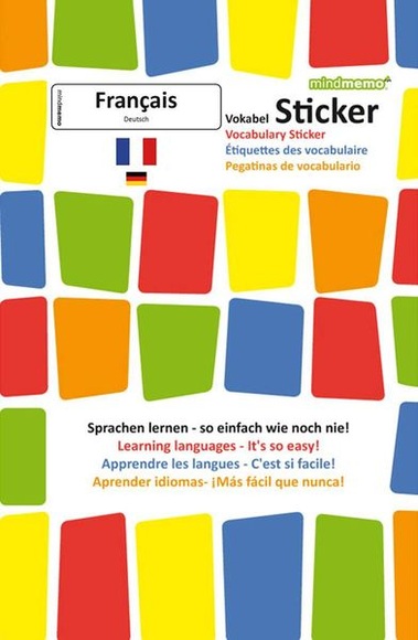 mindmemo Vokabel Sticker - Grundwortschatz Français / Deutsch - 280 Vokabel-Aufkleber