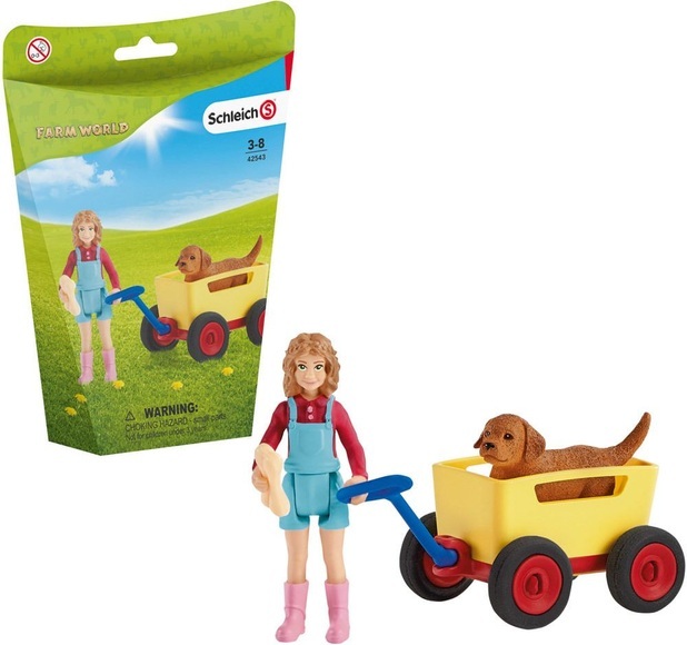 Schleich 42543 - Farm World, Bollerwagen-Ausflug, Speilset