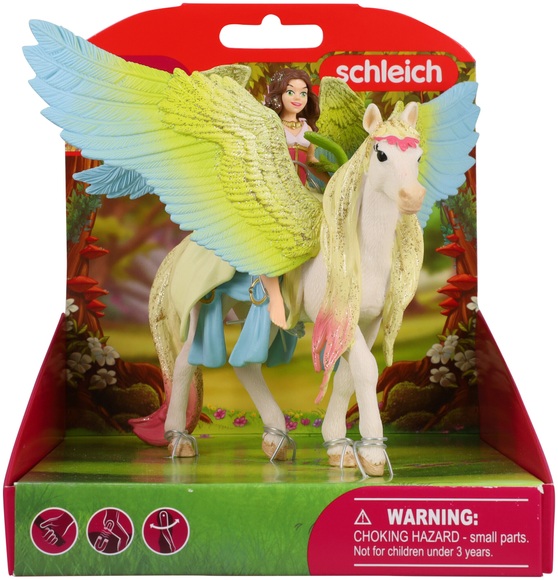 Schleich® Spielfigur »bayala, Surah mit Glitzer-Pegasus (70566)«