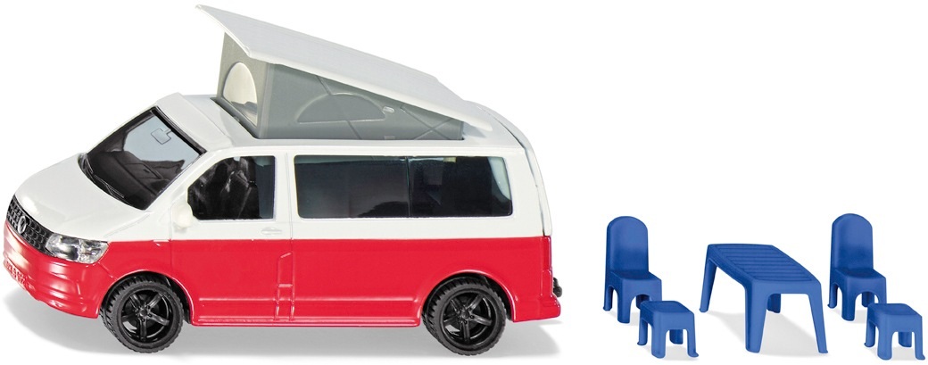 SIKU 1922 - VW T6 California mit beweglichem Dach, inkl. Zubehör