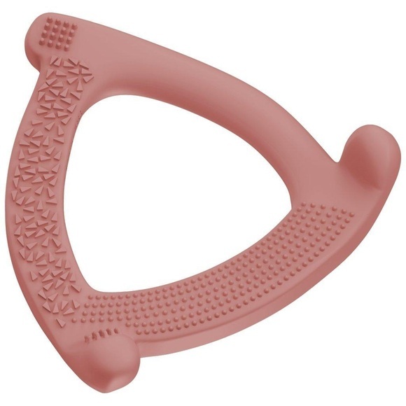 everyday baby Beißring Silikon nature red