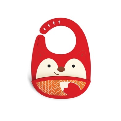 Skip Hop - Fold & Go Silikon Latz Zoo Fuchs