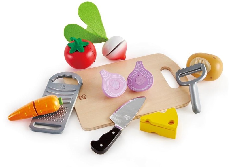 Hape Spiel-Lebensmittel KOCHGRUNDLAGEN 10-teilig