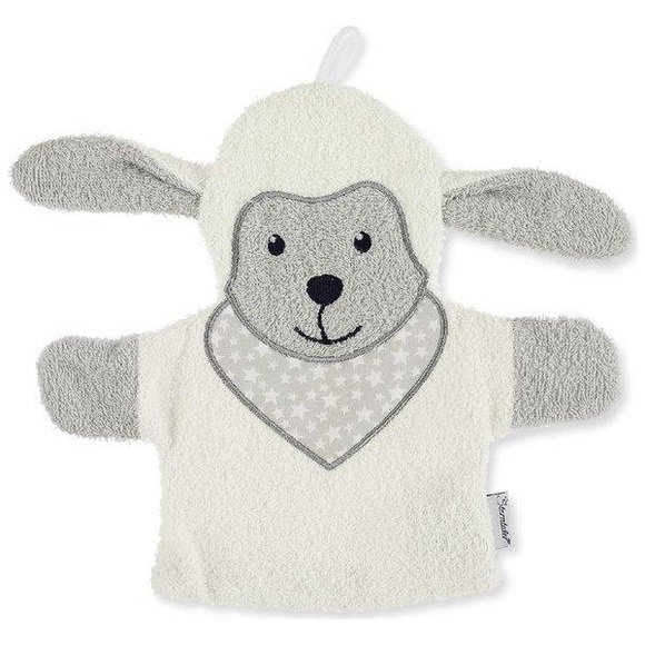 Sterntaler Waschhandschuh Stanley grau - beige