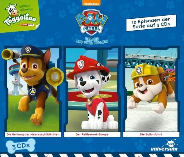 PAW Patrol Hörspielbox. Box.1, 3 Audio-CD
