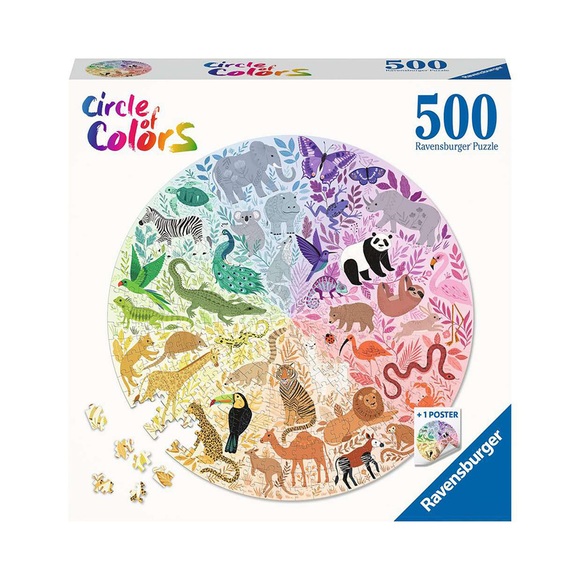Circle of Colors - Tiere, 500 Teile Multicolor