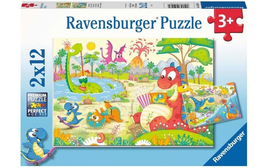 Ravensburger Kinderpuzzle - Lieblingsdinos-Puzzle für Kinder ab 3 Jahren