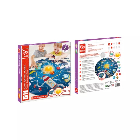 Hape Puzzle SONNENSYSTEM 102-teilig