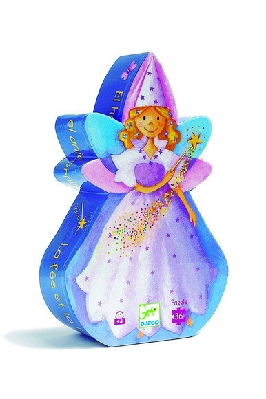 Djeco Puzzle THE FAIRY AND THE UNICORN 36-teilig in bunt