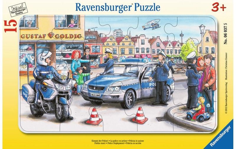 RAVENSBURGER Puzzle 15 Teile Einsatz der Polizei