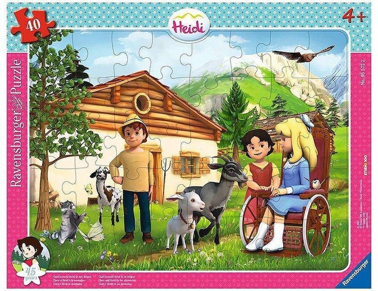 Ravensburger Rahmenpuzzle - Clara besucht Heidi in den Bergen