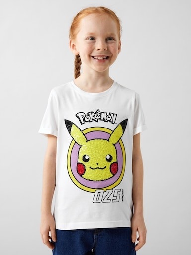 T-Shirt NKFJUNNA POKEMON in white alyssum