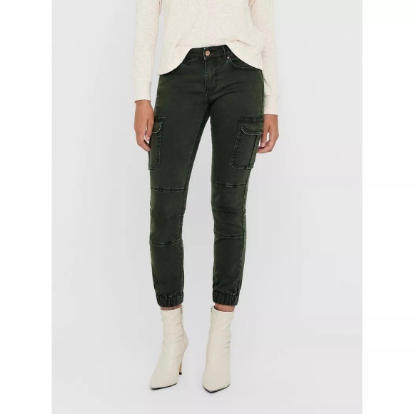 Skinny-Hose, Cargo-Optik, Länge 32
