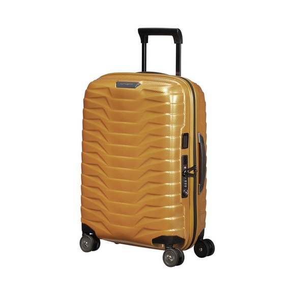 Samsonite Proxis Hartschalenkoffer, Spinner Unisex Gold 55 CM
