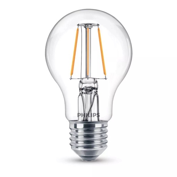 Philips Lighting LED EEK A++ (A++ - E) E27 Glühlampenform 4.3 W = 40 W Warmweiß (Ø x L) 6 cm x 10.6 cm 1 St.