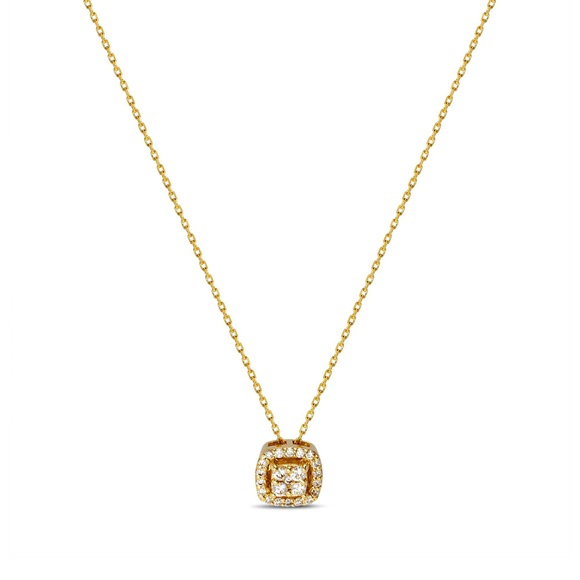 Sergio Ferris Halskette Damen Gelbgold 45