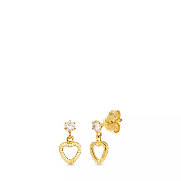 Caramel Ohrringe Damen Gelbgold ONE SIZE