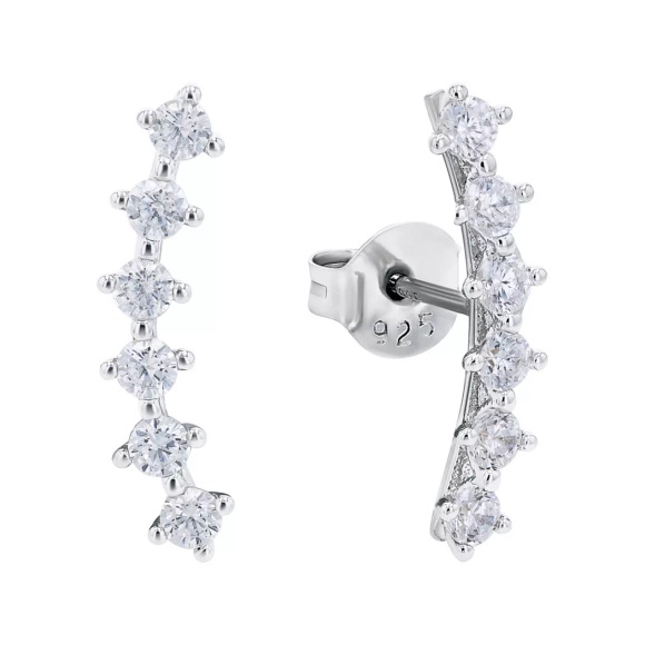 Amor Ohrstecker Damen Silber ONE SIZE