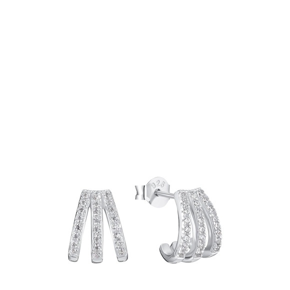 Amor Ohrstecker Damen Silber ONE SIZE