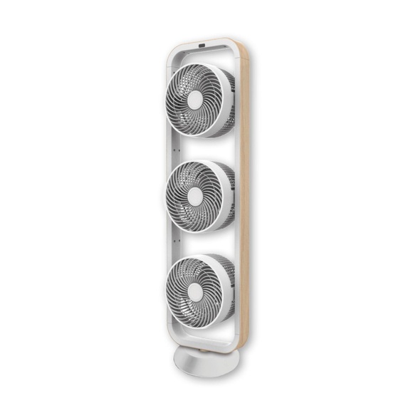 Sonnenkoenig Vind 3 - Standventilator (Holz/Weiss)