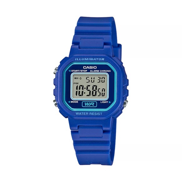 Casio Digitaluhr Damen Blau 35mm