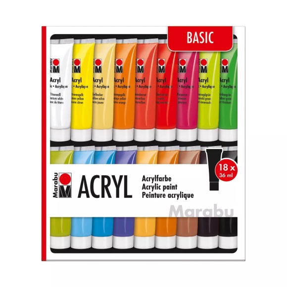 MARABU Acryl Farben Set