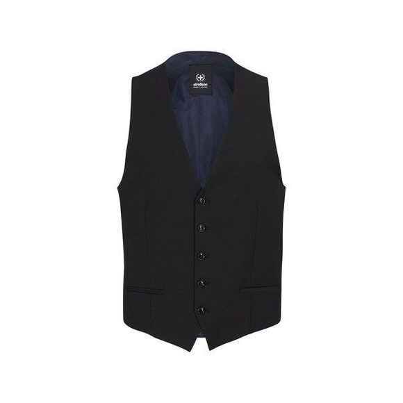 Gilet Herren Schwarz matt 56