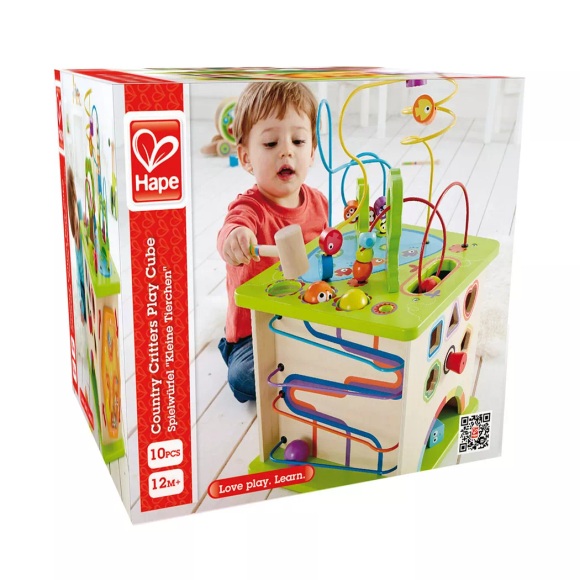 HAPE Motorikwürfel Kleine Tierchen