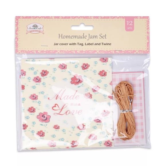 Manor - Etiketten für Einmachgläser, 9cm, Pink