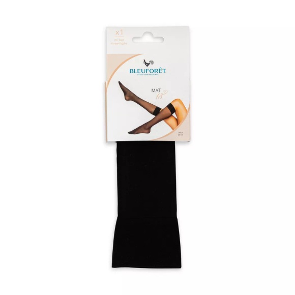 Kniestrümpfe, 18 Den Damen Schwarz ONE SIZE