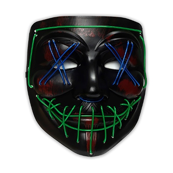 LED Maske Schwarz