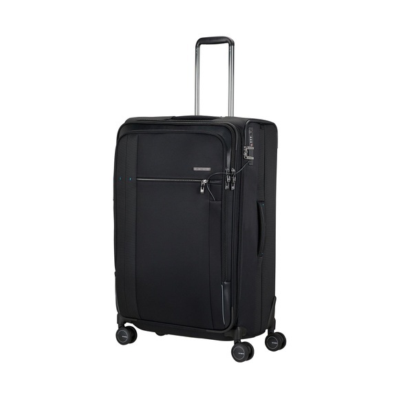 Weichschalenkoffer, Spinner Unisex Schwarz 78cm