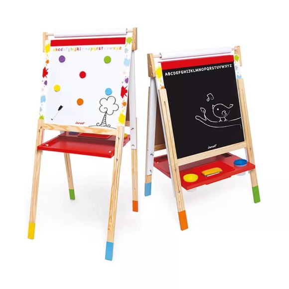 Janod Magnet- und Kreidestandtafel SPLASH aus Holz