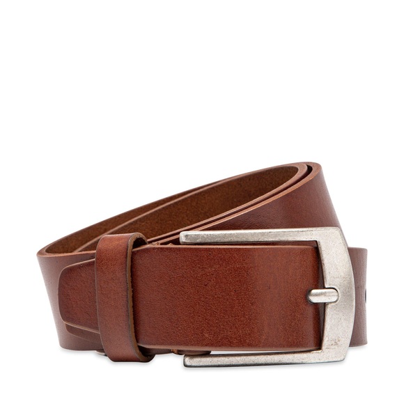 Ledergürtel Herren Cognac 90