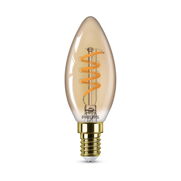 Philips Classic B35 LED-Kerzenlampe gold E14 3,5W