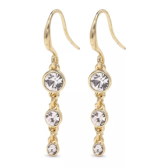 Pilgrim-Lucia Earrings, Gold/Crystal